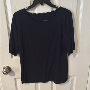 Talbots Blue Relaxed Short Sleeve Tee